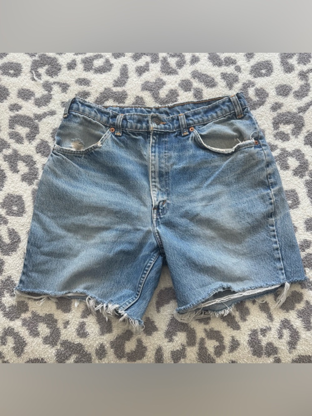 Vintage Orange Tag Levi 551 Denim Shorts🧡